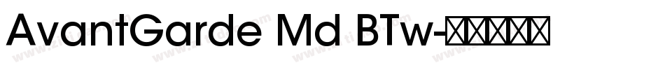 AvantGarde Md BTw字体转换